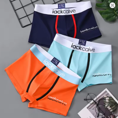 3Pcs Male Panties Cotton Men's Underwear Boxers Breathable Man Boxer Printed Underpants Comfortable Shorts Men Underwear M-3XL